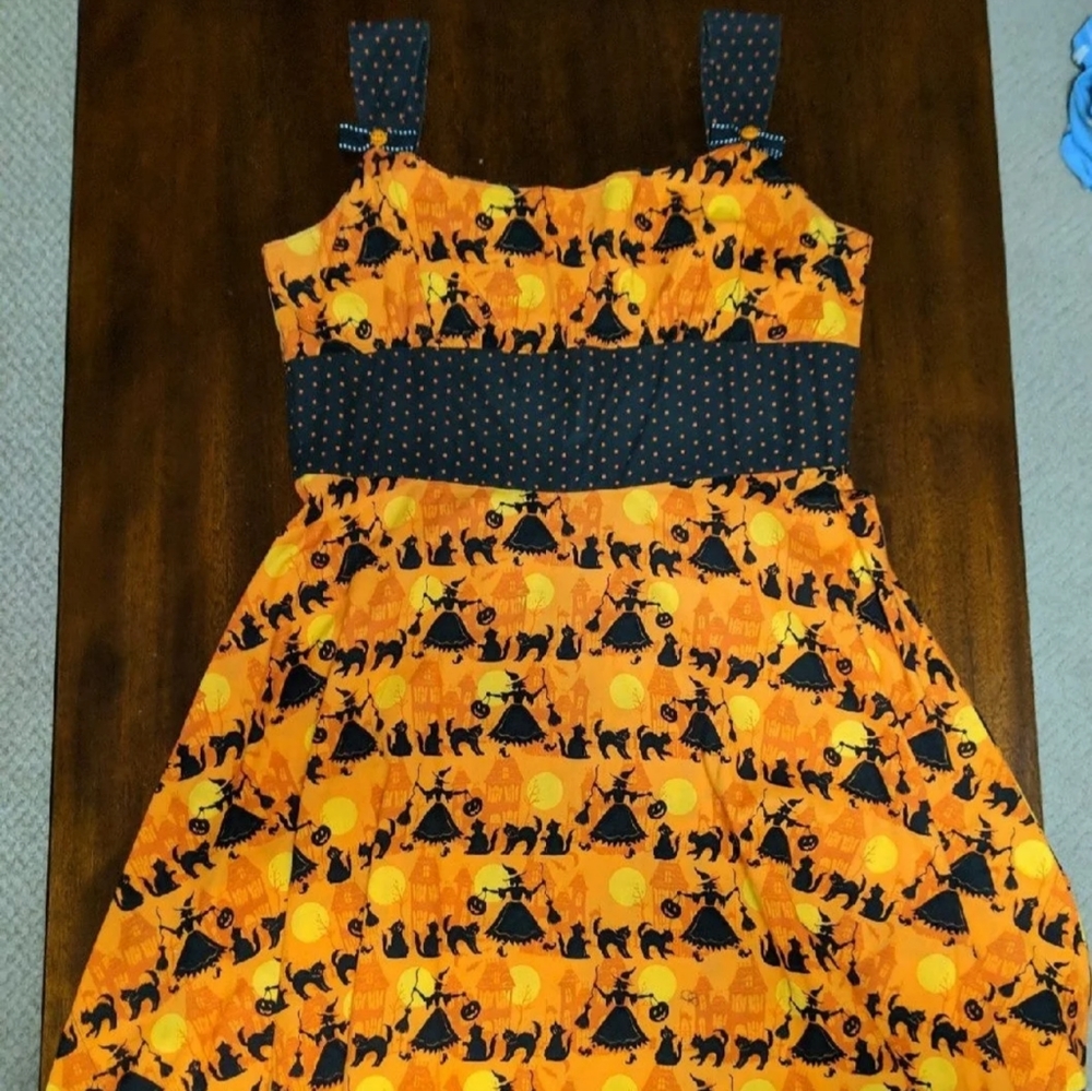 Handmade Halloween Dress Witches/Cats